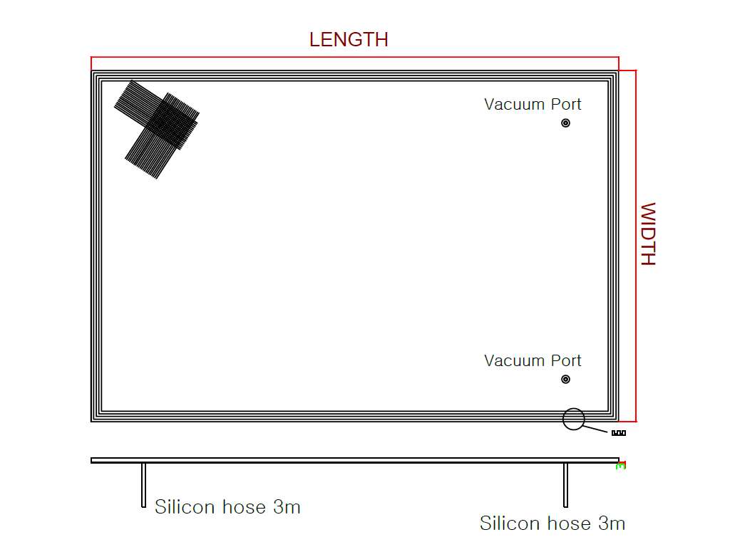 Vacuum Silicone Bag - Base Pad